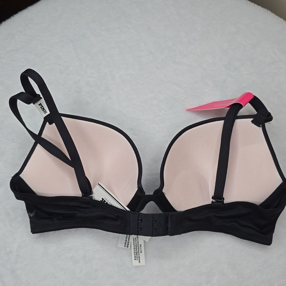 3274 NWT Victoria's Secret PINK Wear Everywhere Super Push-Up Bra Sz 32C - Picture 4 of 7